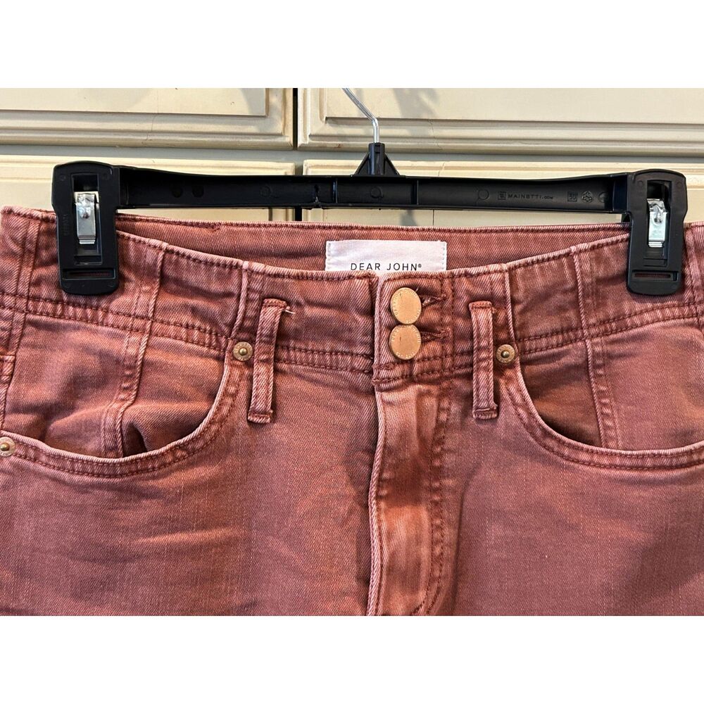 Dear John Holly Super High Rise Wide Hem Straight Jeans in Cinnamon - Size 26 - Picture 4 of 8